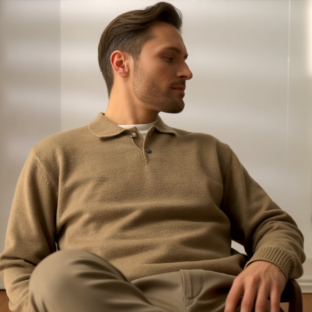 MATEO POLO DE PUNTO MANGA LARGA