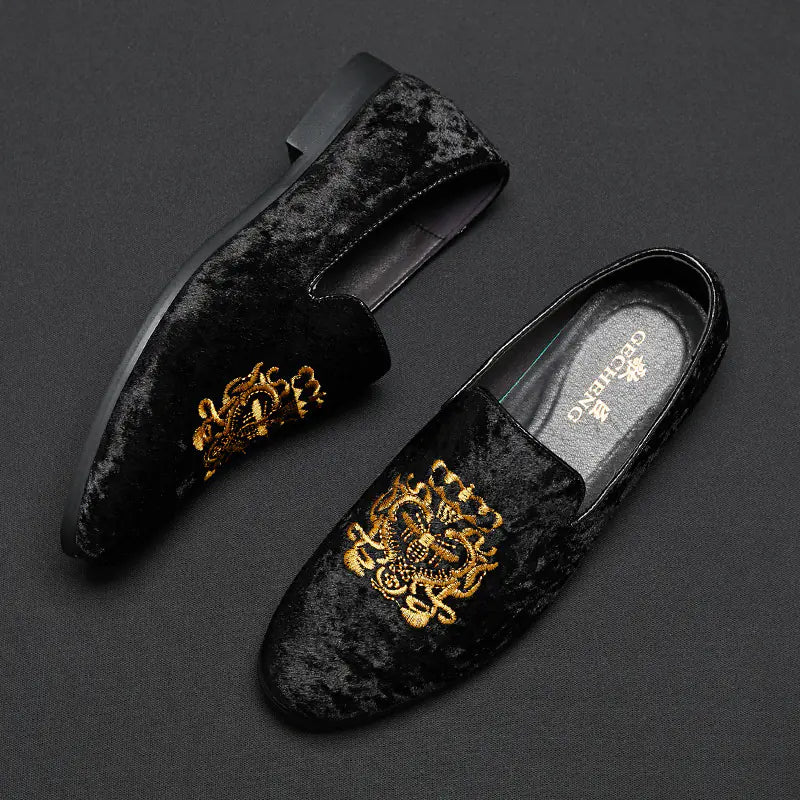 Men's Suede Loafers - Model 1513, Large Sizes