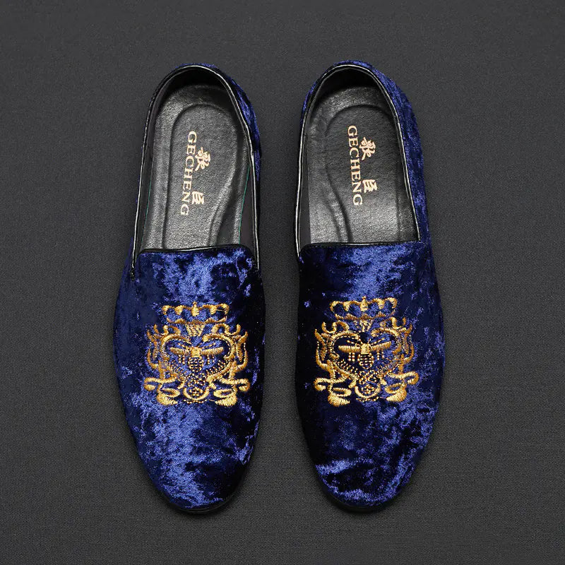 Men's Suede Loafers - Model 1513, Large Sizes