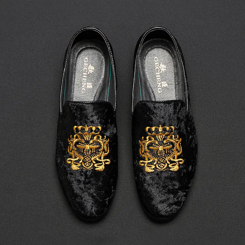 Men's Suede Loafers - Model 1513, Large Sizes