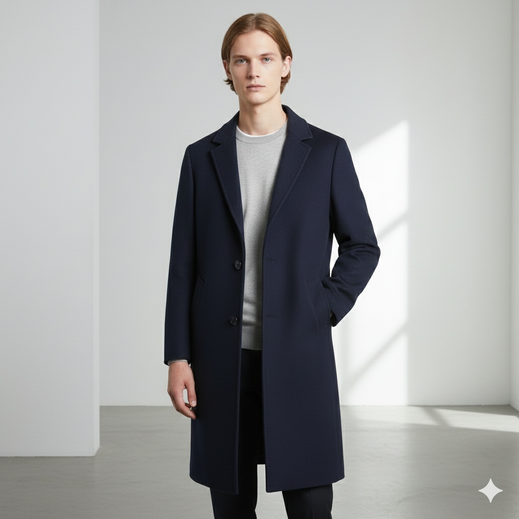 CARLOS-ABRIGO DE LANA ELEGANTE