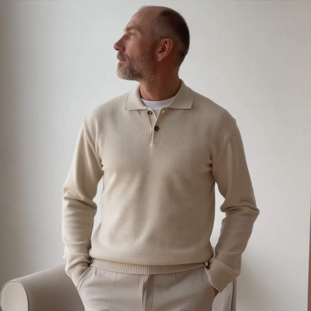 MATEO POLO DE PUNTO MANGA LARGA