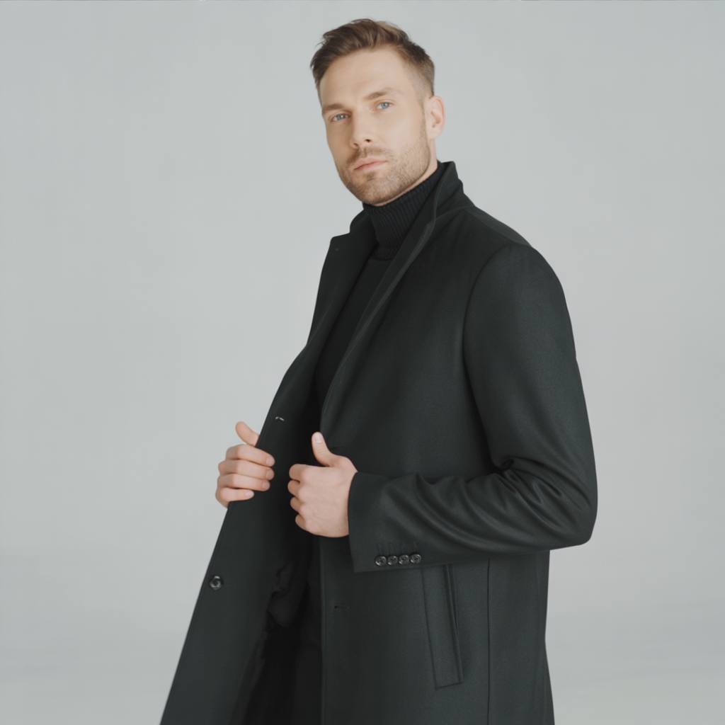 JAVIER-ABRIGO DE LANA SOFISTICADO