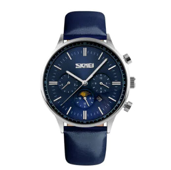 Waterproof Quartz Watch, Luxury Men's Three-Eye Watch