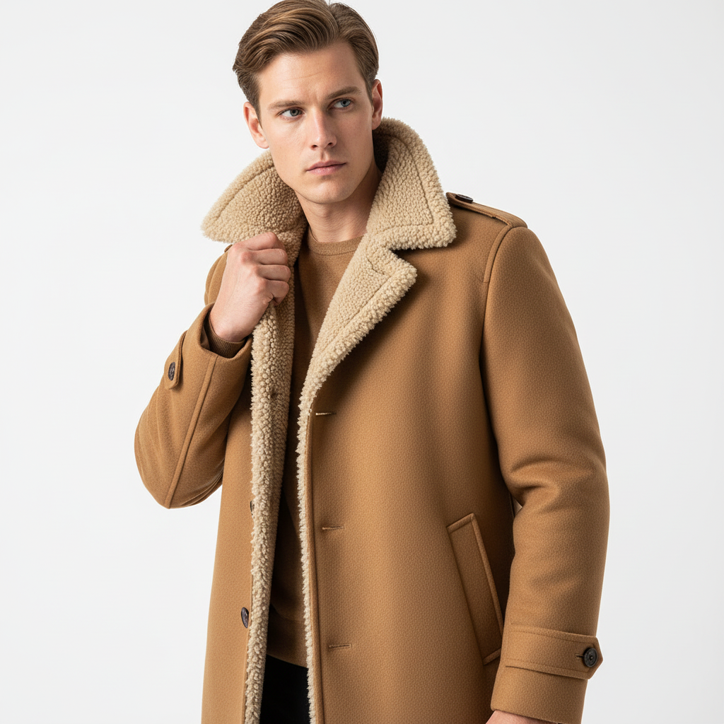 Modelo Casaco Camel - Ajeitando Gola